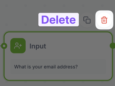 Delete Node Button