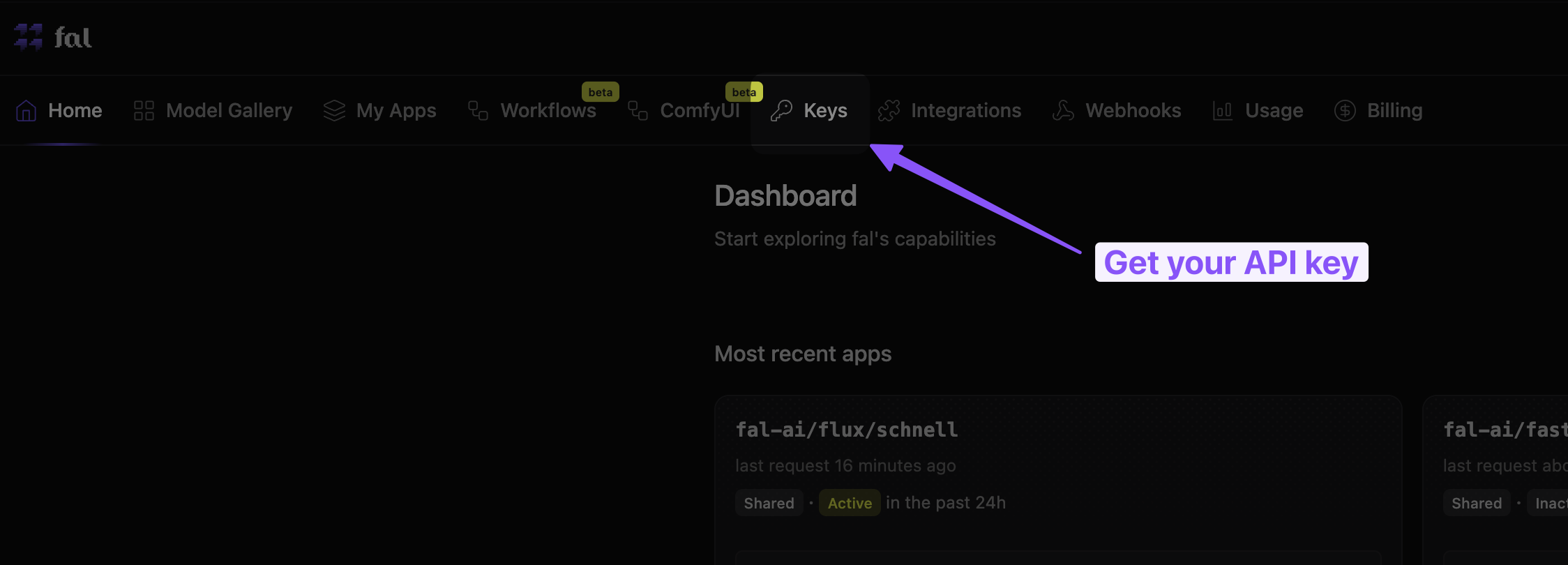 Fal.ai Dashboard