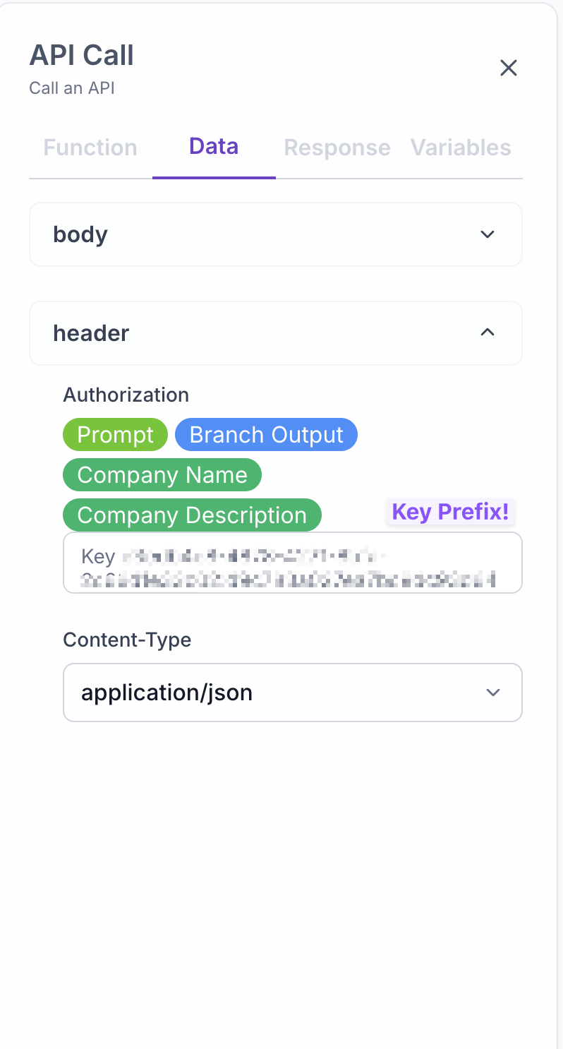 Setup FLUX API Action Request Headers