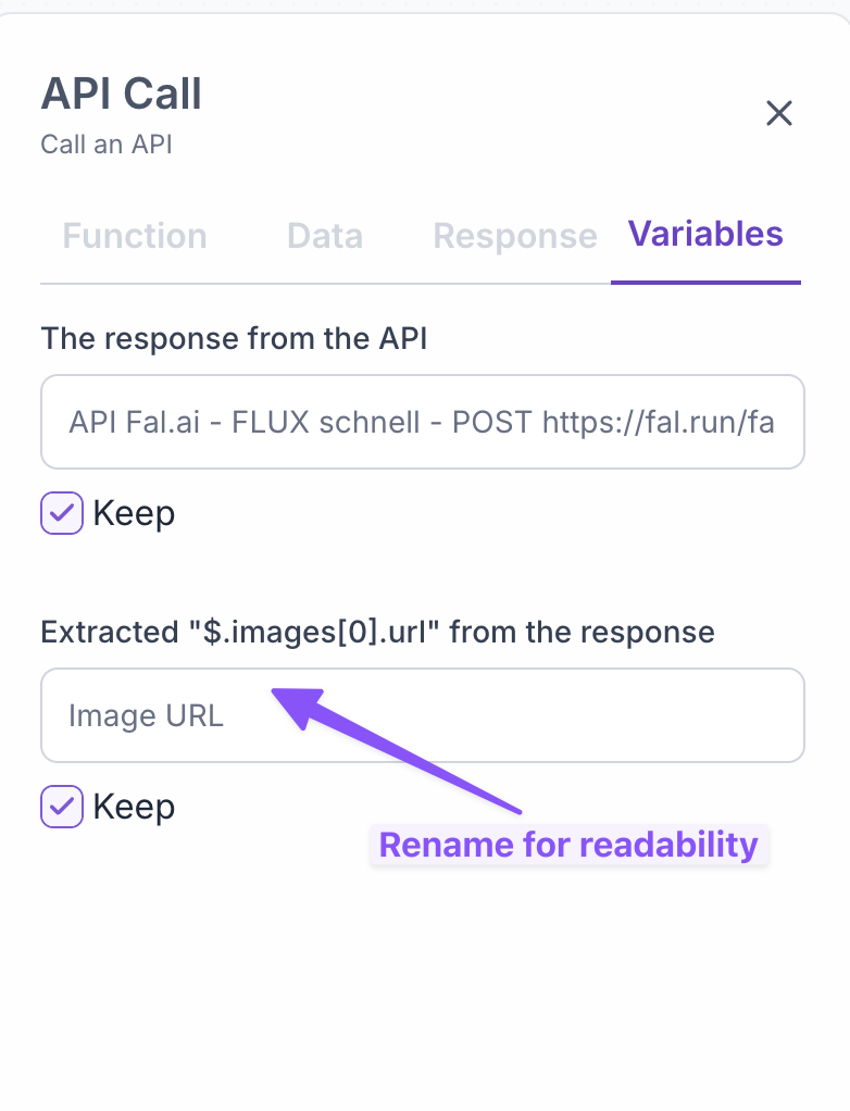 Set Image URL as Variable