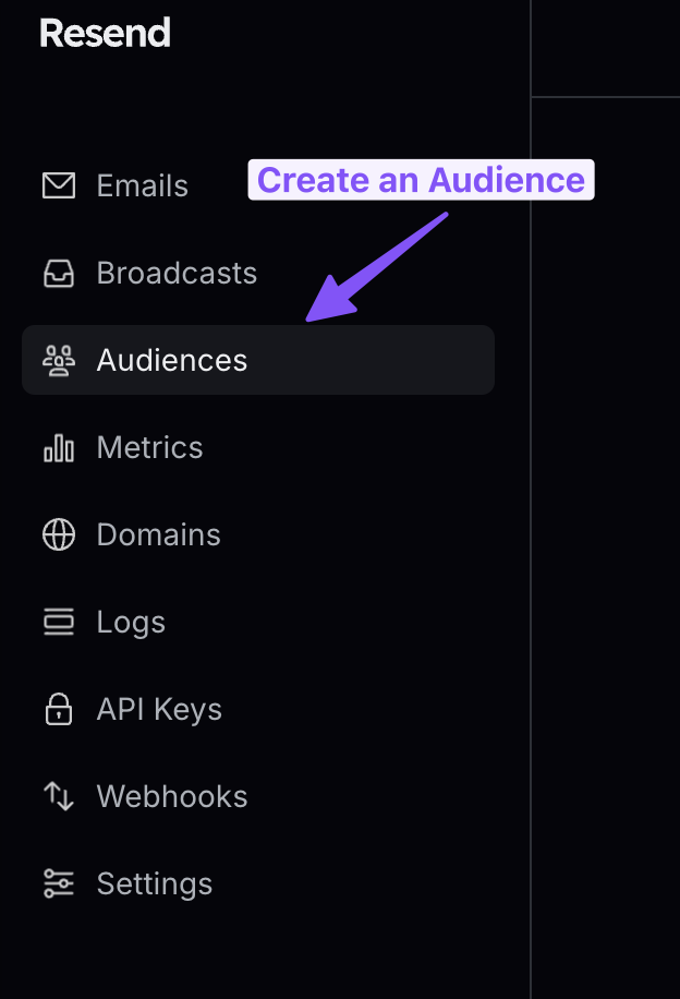 Audiences tab